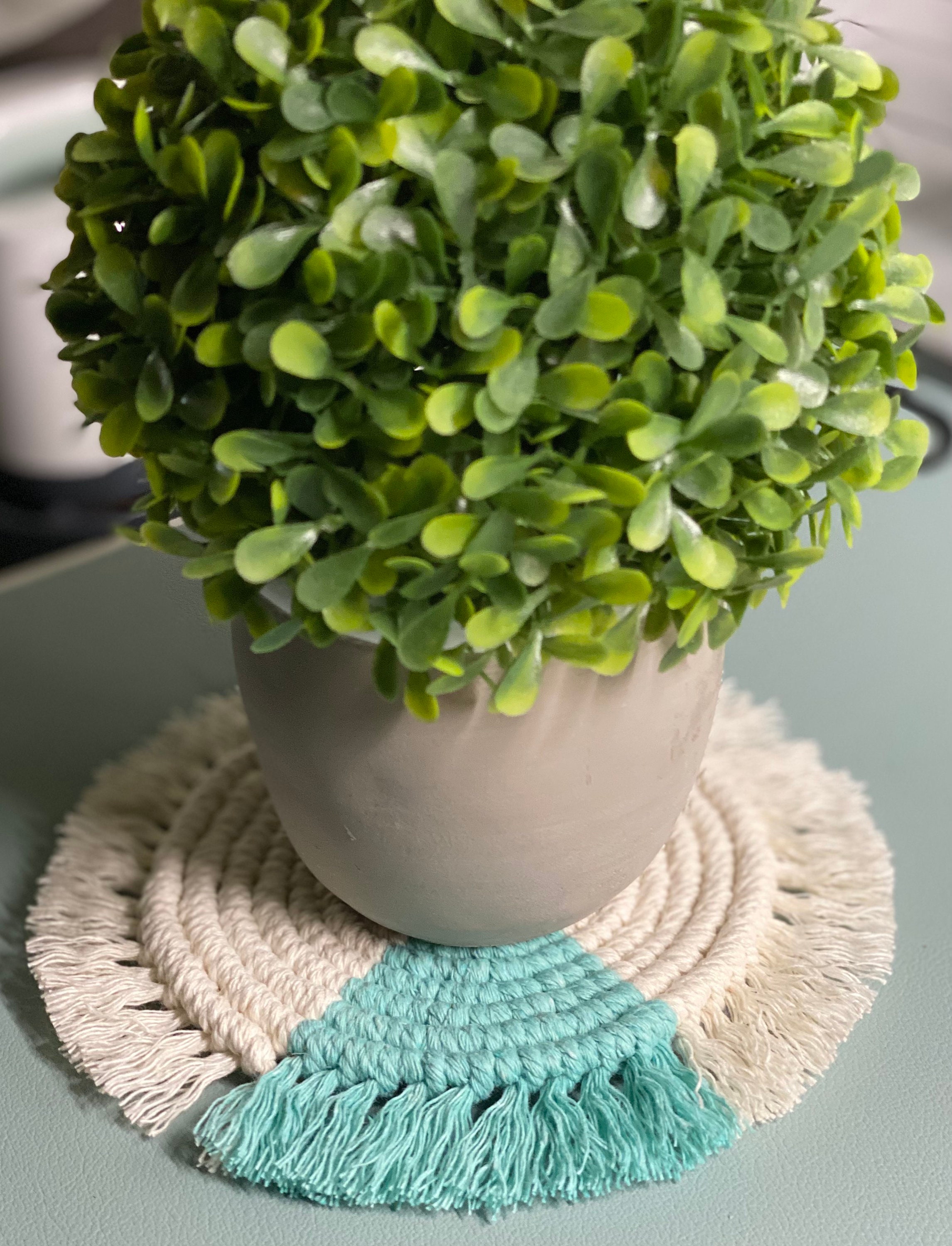 Macrame Coaster / Macrame Car Coasters/ Handmade Macrame Etsy