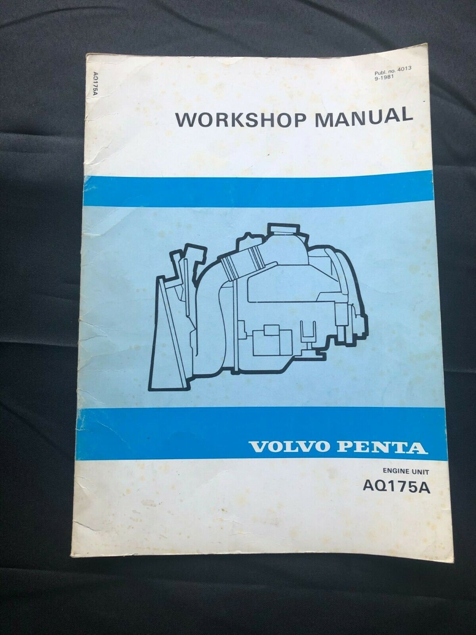 1981 Volvo Penta Manual AQ175A Engine Unit Pub 4013 Etsy