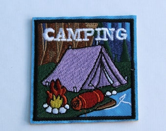 Broderad lapp för campingtält – Äventyrsapplikation (6 cm)