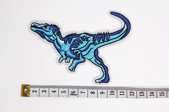 Iron on Blue Dinosaur Patch Iron on Blue Dinosaur Patch