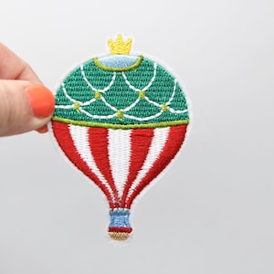 Hot Air Balloon Patch - Iron-on Hot Air Balloon Patch - Hot Air Balloon Badge/Motif/Applique - 5
