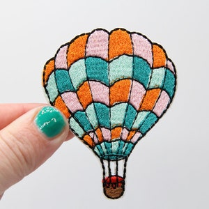  Wholesale Iron on Fabric Patch for Clothing/Bulk Embroidered  Sew on Applique Cute Patch Fabric Badge Garment DIY Apparel Accessories -  Tree Rocket hot air Balloon (WFB-18) (One of Each)