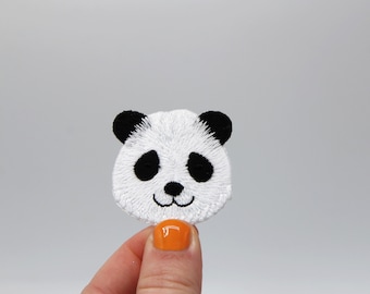 Panda Head Patch - Iron on Panda Patch Embroidered Motif/Applique/Patch - High Quality Patch/Badge -  66