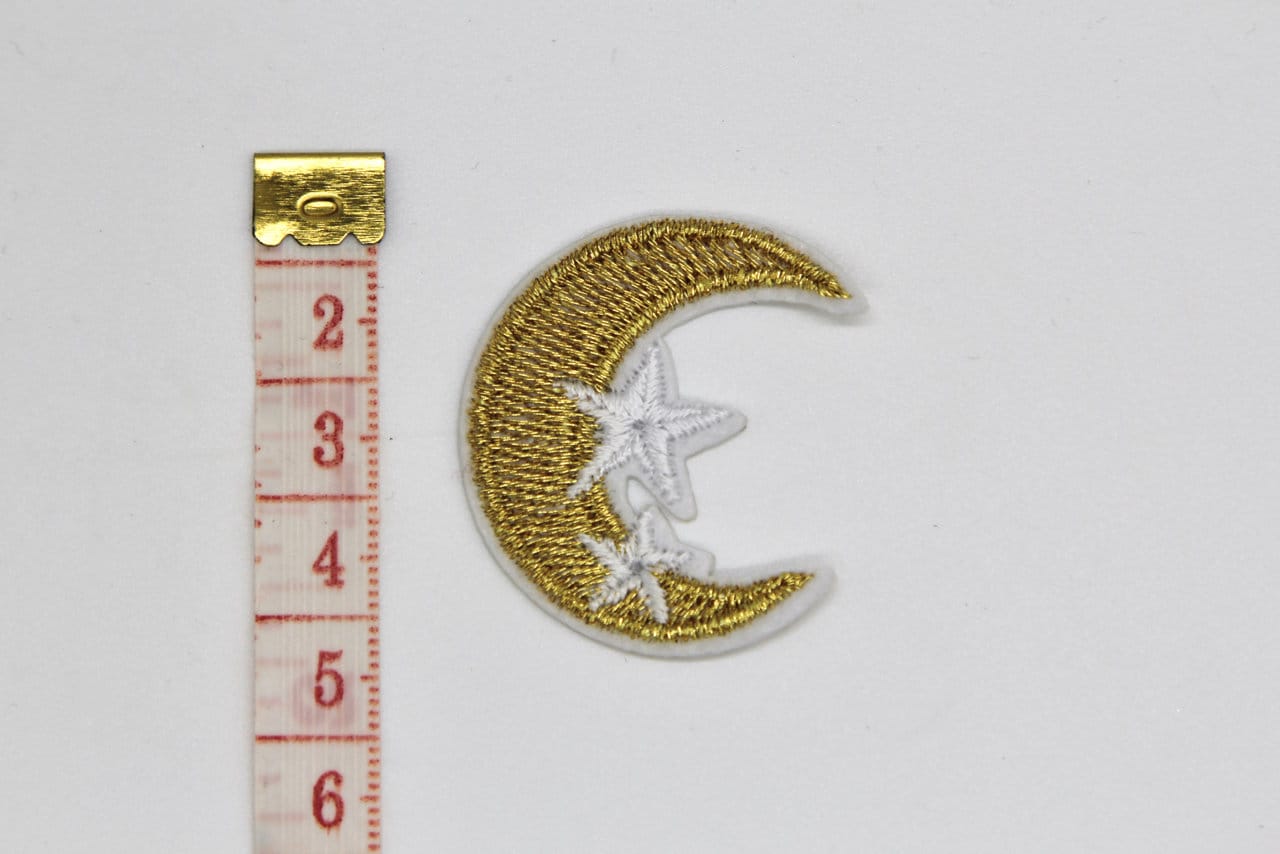 Moon Patch Moon Patch Iron on Moon with Stars Patch Embroidered Kawaii | Etsy