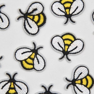 Bumble Bee Patch - Iron on Embroidered Bee Patch Embroidery Bee Royal Bee Patch Iron on Badge Motif Appliqué Clothes Patch Customise - 89