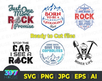 ユーモア 地質学者 岩石 バンドル 1 svg、地質学者の面白い引用句 PNG、米国の地質学、岩石採集、地質学ユーモア、svg-png-jpg-eps-ai