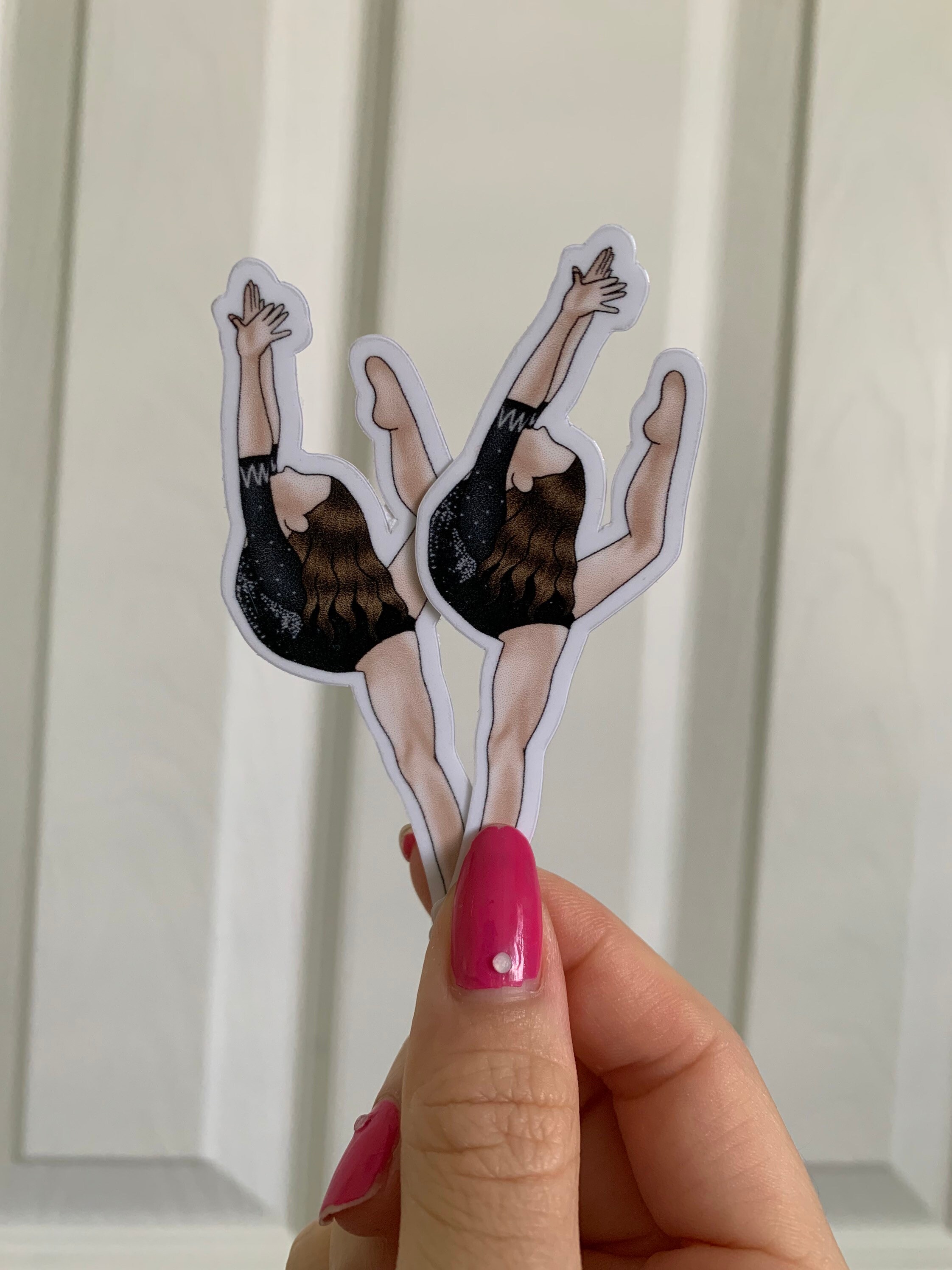 Custom gymnastics sticker/ personalized gymnastics sticker/ Etsy