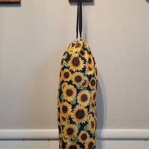 Sunflower Recycle Grocery Store Bag Holder Dispenser