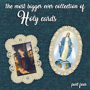 Santini Merlettati / Canivet Geschenk, Grüße, Hingabe, Religion, Geburtstag, Hochzeit, hergestellt in Italien, Handwerkskunst