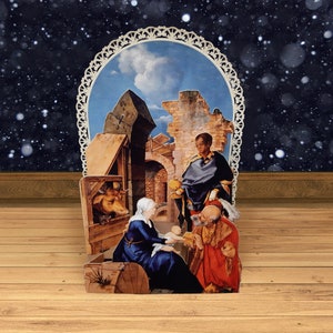 Pop Up 3D "Prospettiva" Natale, christmas, auguri, compleanno, matrimonio, made in italy, artigianato