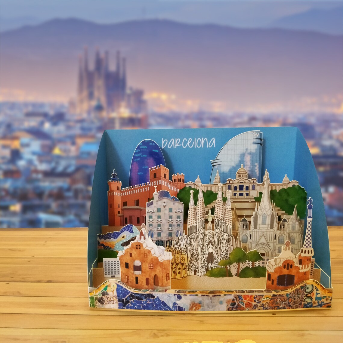 Barcelona Pop up 3D 