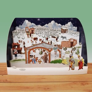 Pop Up 3D "Scultura di carta" Natale, christmas, auguri, compleanno, matrimonio, made in italy, artigianato