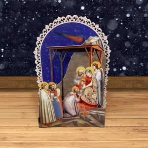 Pop Up 3D "Prospettiva" Natale, christmas, auguri, compleanno, matrimonio, made in italy, artigianato