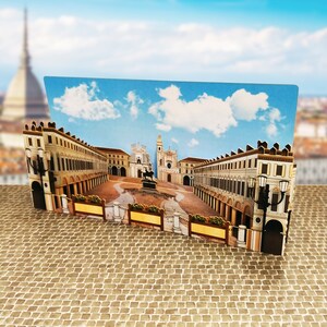 Pop Up 3D "Prospettiva" - Le piazze italiane regalo, auguri, compleanno, matrimonio, made in italy, artigianato