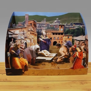 Pop Up 3D "Scultura di carta" Natale, christmas, auguri, compleanno, matrimonio, made in italy, artigianato