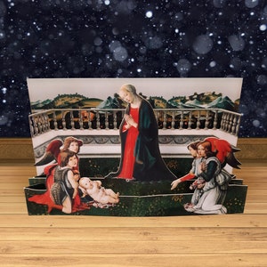 Pop Up 3D "Prospettiva" Natale, christmas, auguri, compleanno, matrimonio, made in italy, artigianato