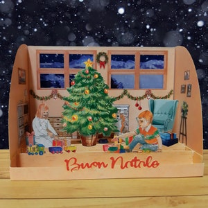 Pop Up 3D "Scultura di carta" Natale, christmas, auguri, compleanno, matrimonio, made in italy, artigianato
