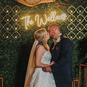 Custom Wedding Neon Sign / Custom Neon Light / Led Neon Sign Wedding / Custom Sign for Wedding Room Decor / Personalized Wedding Day Gifts