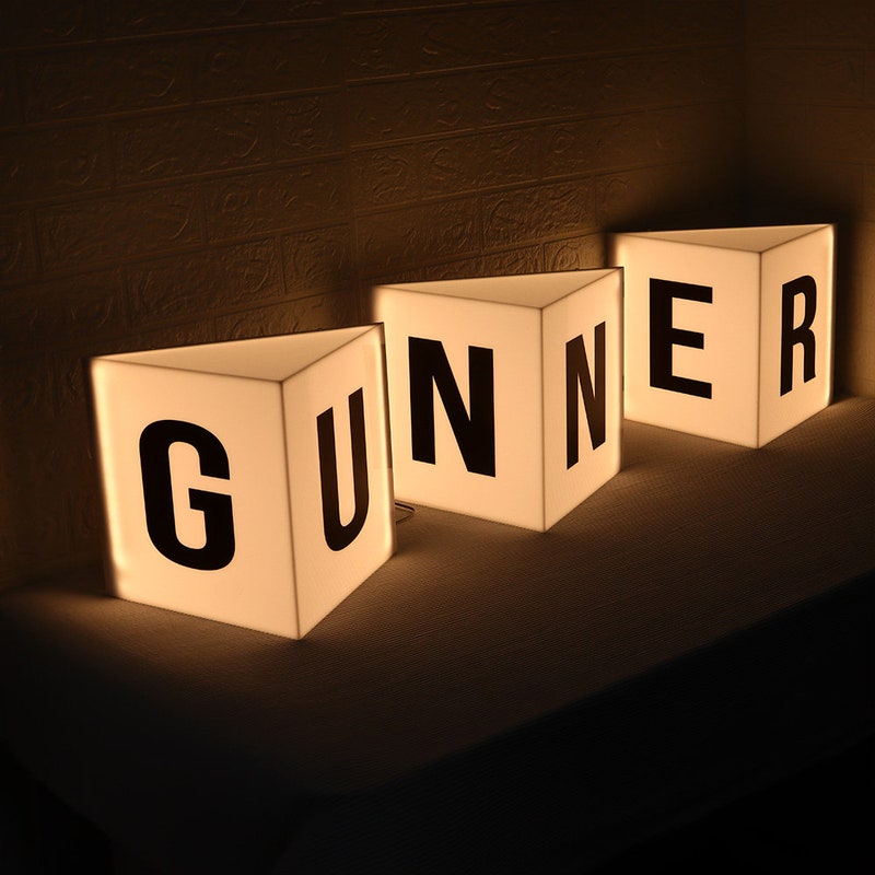 Light Box Sign Cube Custom Logo Light Cubes - Etsy