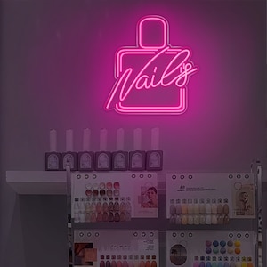 Benutzerdefinierte Beauty Salon Zeichen, Nägel Neonlicht, Lash Room Willkommensschild, Neon Beauty Art, LED-Licht für Nagelraum, personalisierte Acryl Neon Schilder