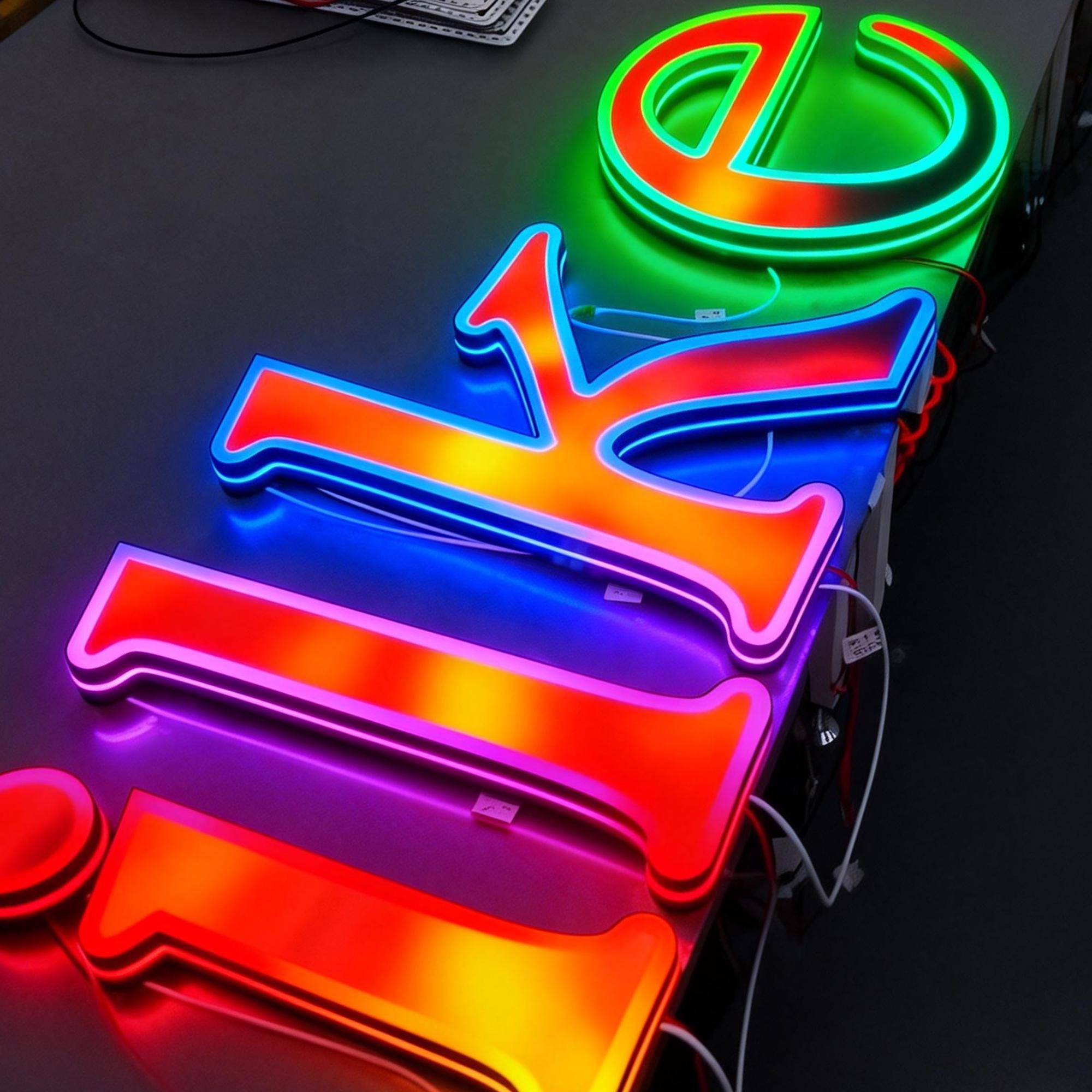 RGB Letter Sign,colorful Change Letter Sign,custom Led Sign for ...