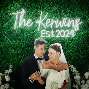 Custom Weddings Neon Sign , Personalized LED Neon Name Sign, Unique Wedding Decor, Gift, Wall Art Custom Name Neon Sign forWedding Reception