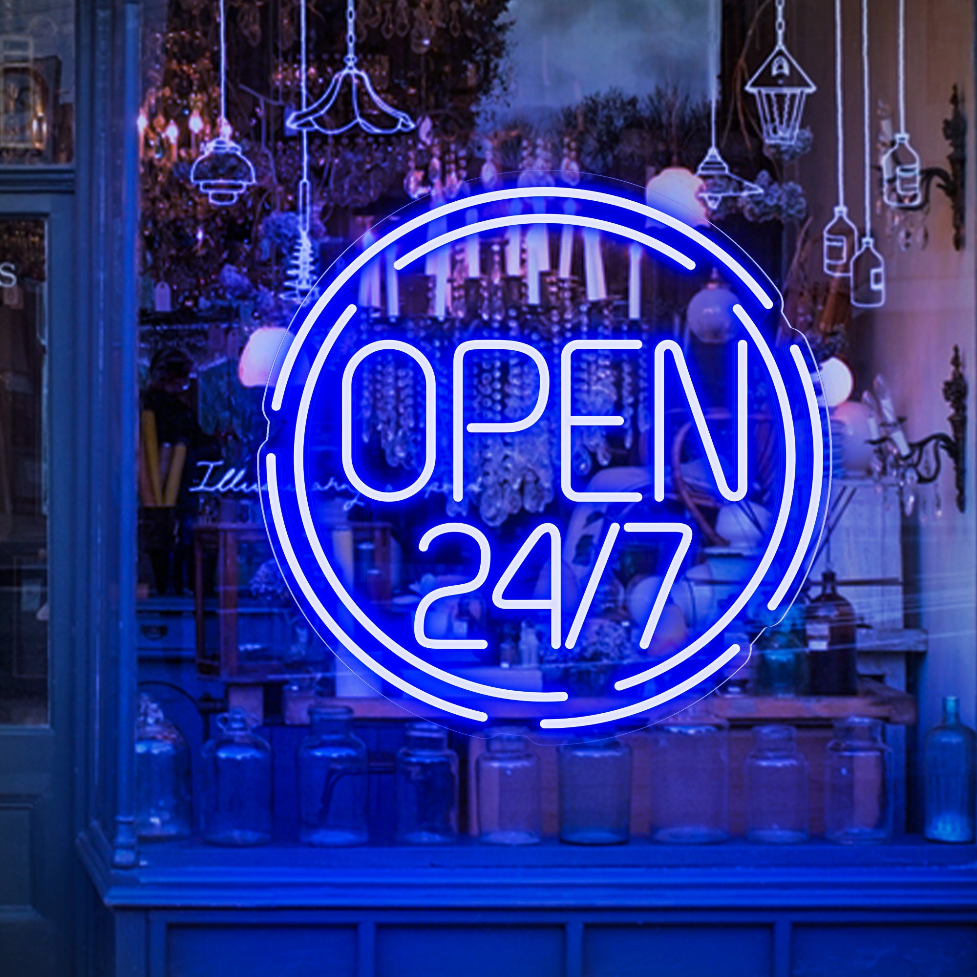 Super Bright Flashing LED Open Welcome Shop Sign Neon Hang Display Win – DSL Daily Supply Ltd