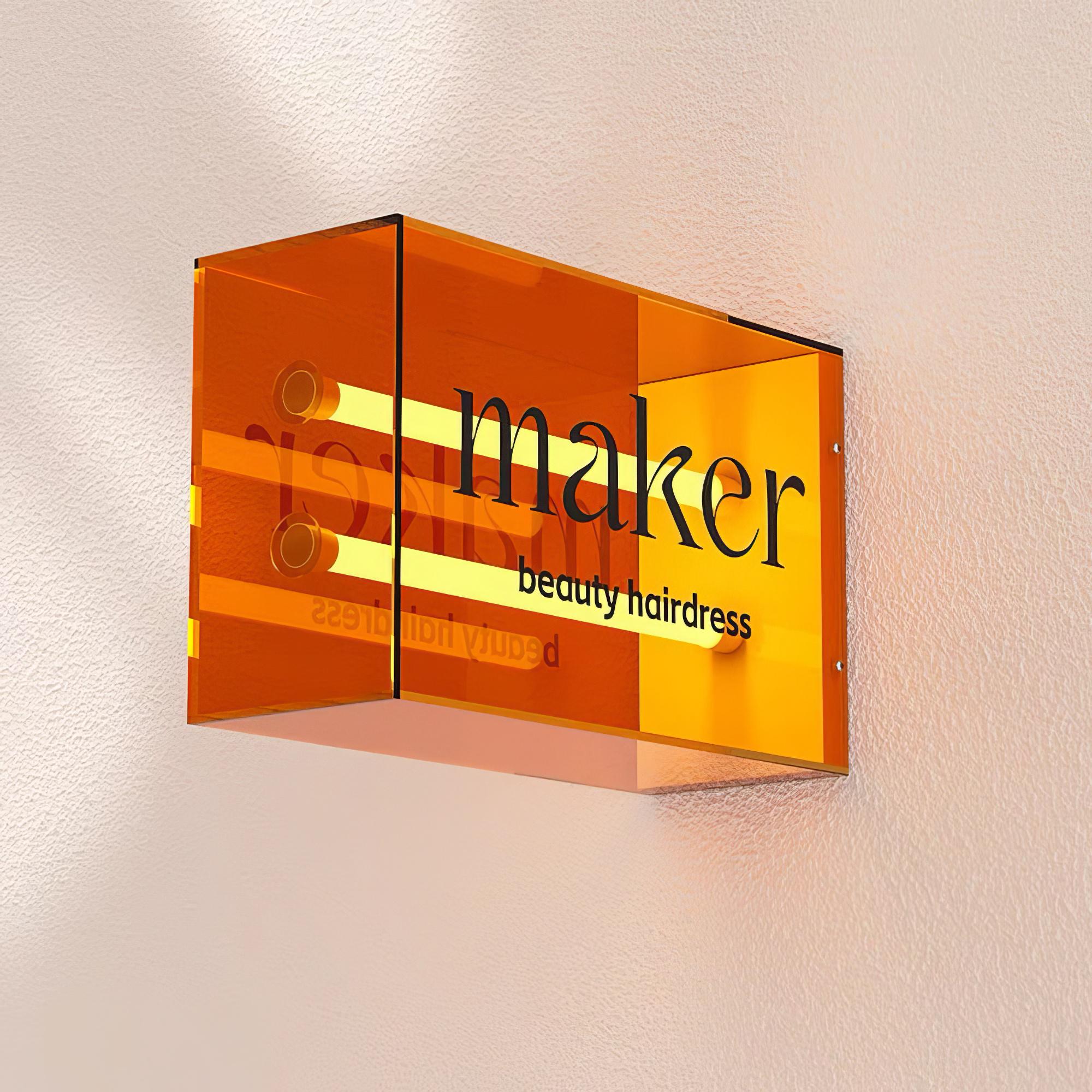 Light Box Sign,wall Logo Sign,acrylic Light Box Sign,custom Store Sign ...