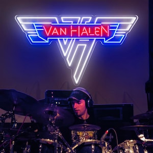 Van Halen Neon Sign, VAN HALEN Led Sign, Music Studio Decor, Retro Home Decor, Neon Sign Wall Art,Music Sign