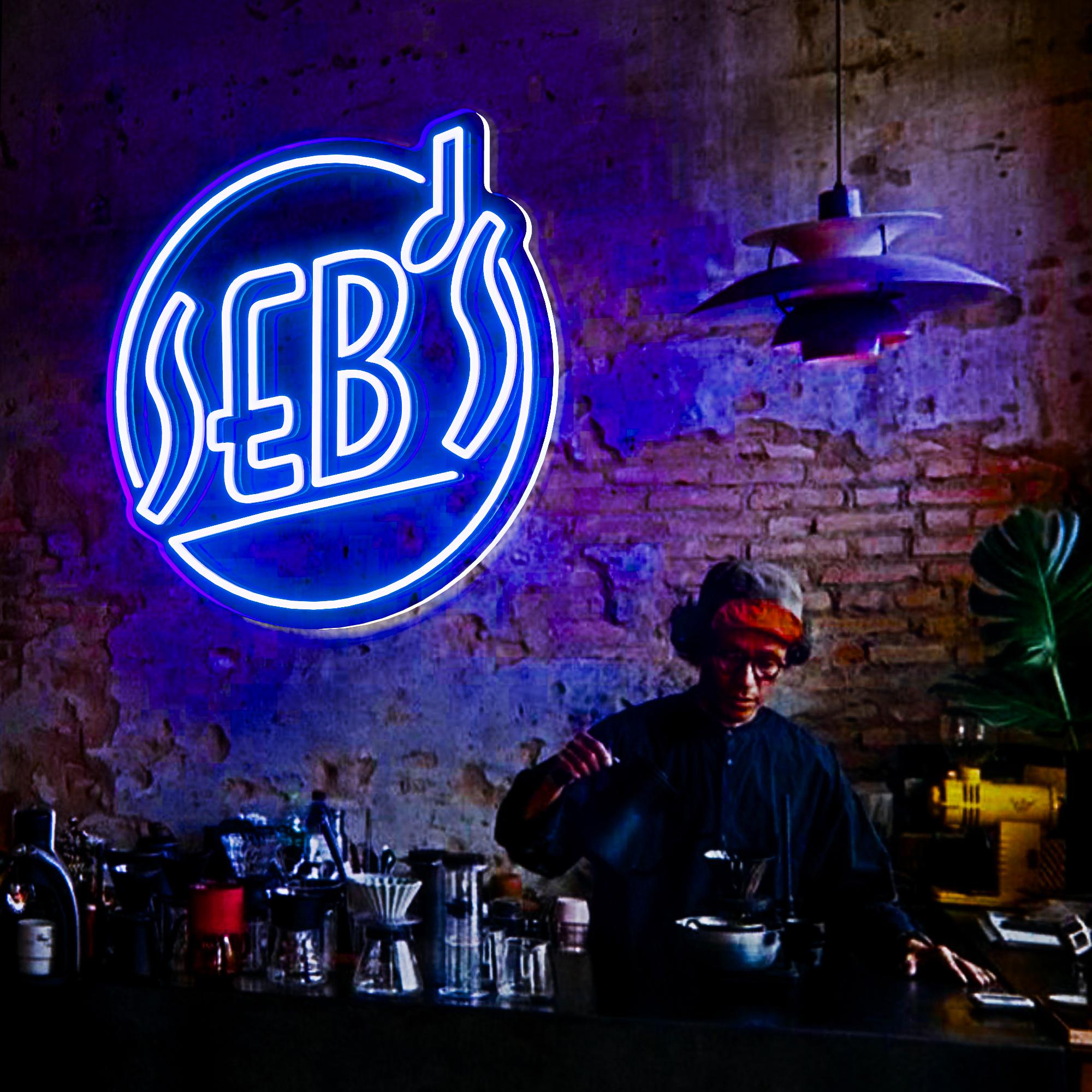 SEB'S ネオンサイン、La La City ネオンライト、バーの壁装飾、パブの