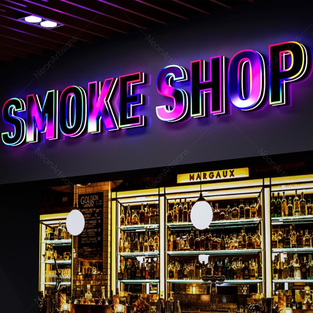 Smoke Shop Logo Sign,custom Letter Sign for Somke Shop Business