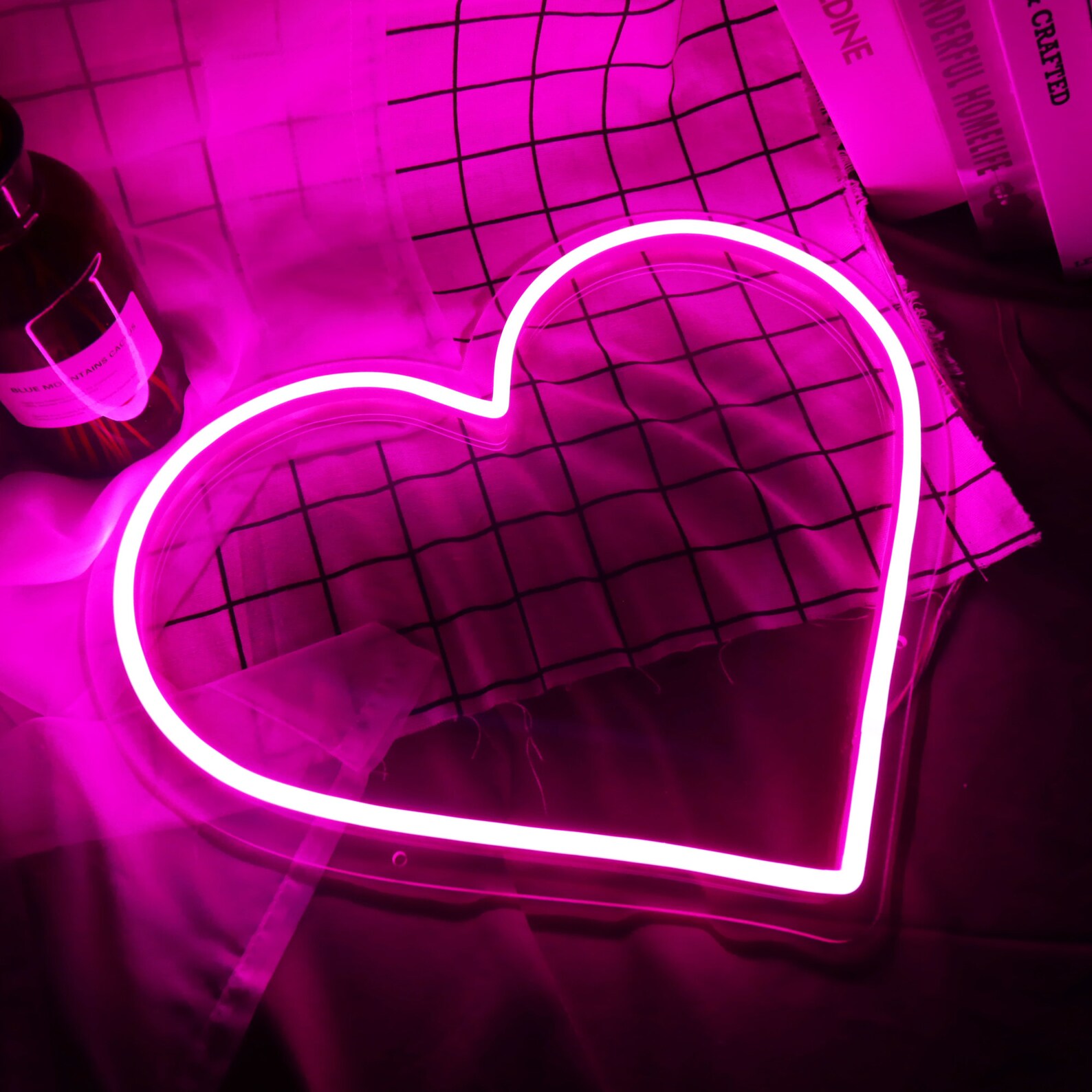 Heart Neon Sign Custom Neon Sign Neon Light up Sign Wall Decor Etsy