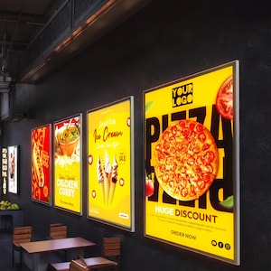 LED frame advertise light box, restaurant advertising wall mount menu board,slim light box, frame led light box sign,backlit light box