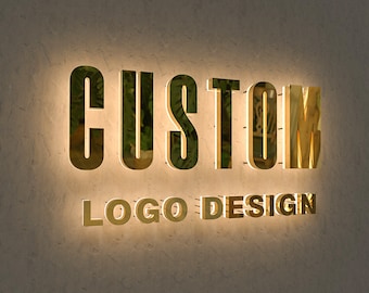3d backlit sign, led sign, business sign, custom logo sign, led metal sign, custom logo sign, beauty salon channel letter sign3d letter sign