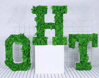 Custom Moss Sign| Moss Letter|Custom Moss Logo|Custom Green Wall Decor|Wall Moss Decor|Moss Company Logo|Business Sign|Custom Sign