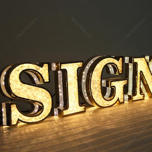 Led Channel Letter,3D Business Sign, Luxe Letter Sign,Custom 3D Logo,3D Letter Sign For Store Front Logo Decor,Customized Commercial Sign