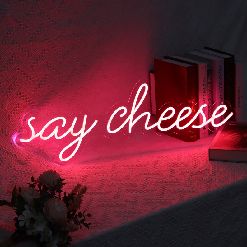 Say Cheese Neon Sign Say Cheese Lignt Up Say Cheese Led Neon - Etsy