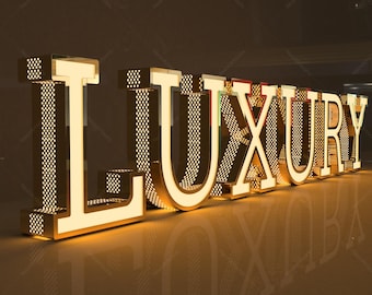 LED Signboard,3d Channel Letter,Led Signs for Business Outdoor,Punching Holes Lighting Letter Sign,Outdoor Advertising Signboard,Custom Sign