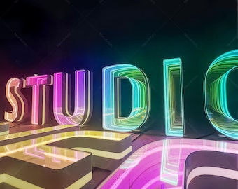 Custom Infinity Mirror 3D Led Sign,Custom LED Track Channel Letters ,Infinity Mirror Neon Sign,Business Sign,Led Letter Sign