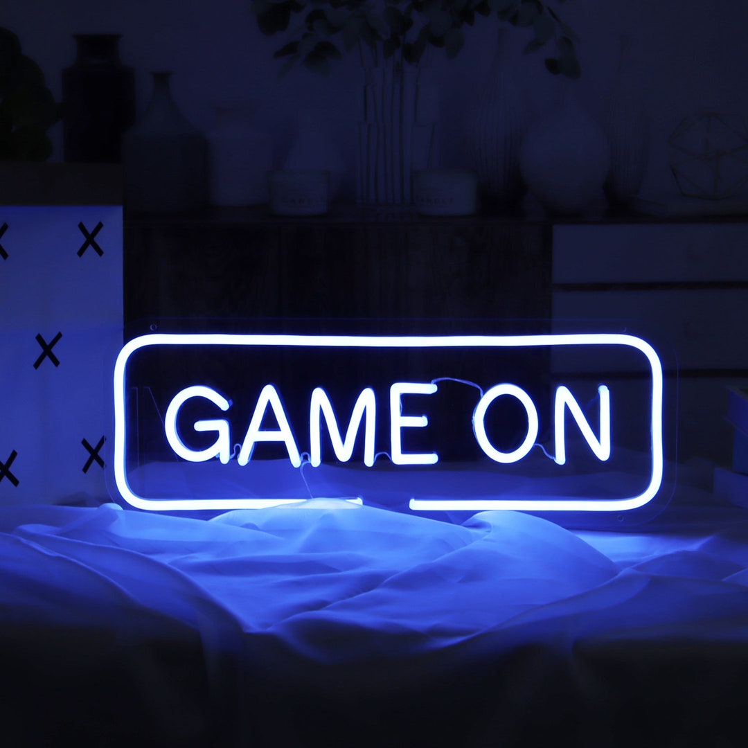 Game on Neon Sign for House Decoration Custom Neon Sign for - Etsy