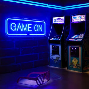 Game on neon sign,neon sign for house decoration, custom neon sign for event and game room decoration,wall neon light decor,Led Gamer Sign