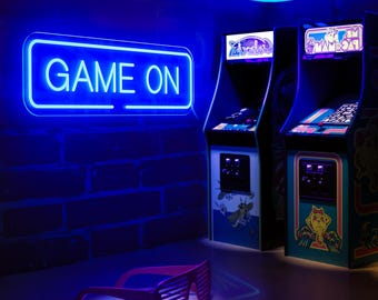 Letrero de neón de juego, letrero de neón para decoración de la casa, letrero de neón personalizado para eventos y decoración de salas de juegos, decoración de luz de neón de pared, letrero de jugador LED