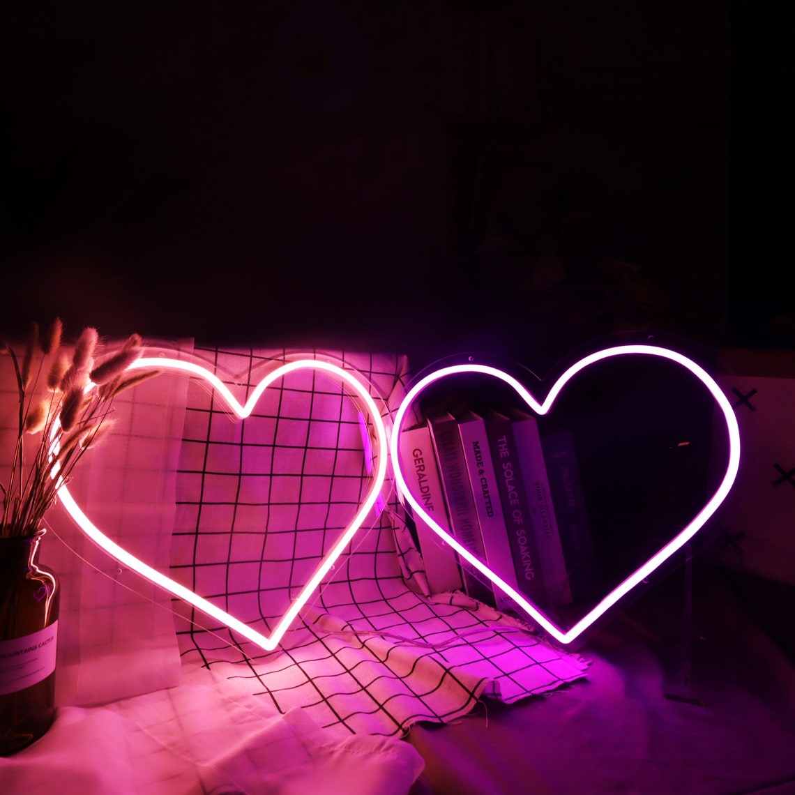 Heart Neon Sign Custom Neon Sign Neon Light up Sign Wall Decor Etsy