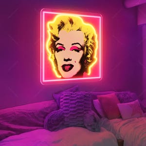 Marilyn Monroe Neon Light - Etsy