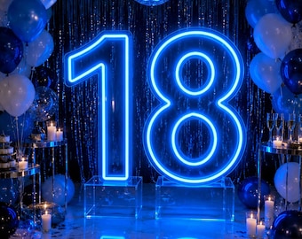 LED-Veranstaltung Große Metall 3 ft 4 ft RGB Neon-Festschriftbuchstaben, Leuchtrahmenbuchstabenzahlen für Geburtstags-Schulpartydekoration, Leuchtbuchstaben