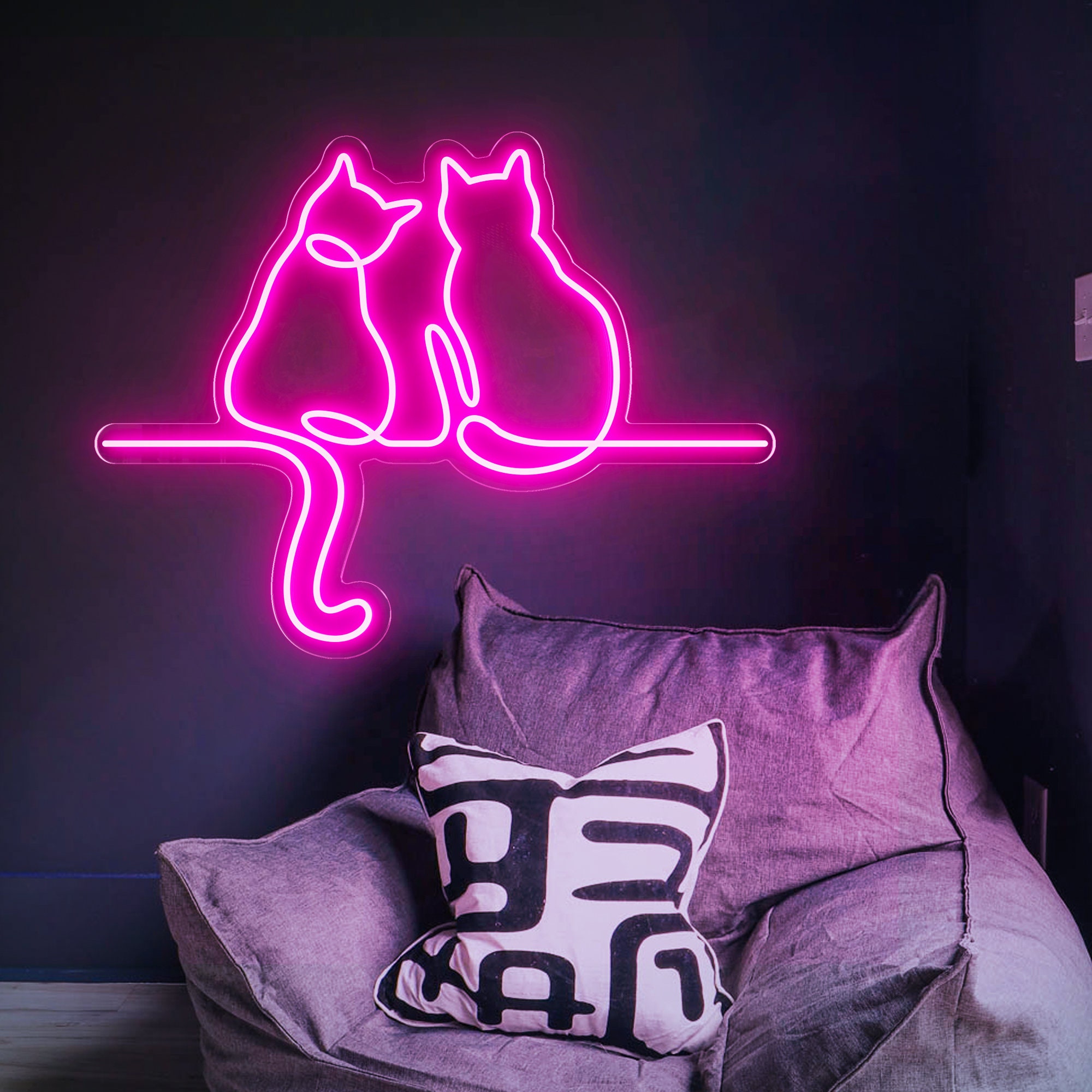 XUNATA Lumière au néon LED COB, Bande LED IP65 Etanche Bande Lumineuse