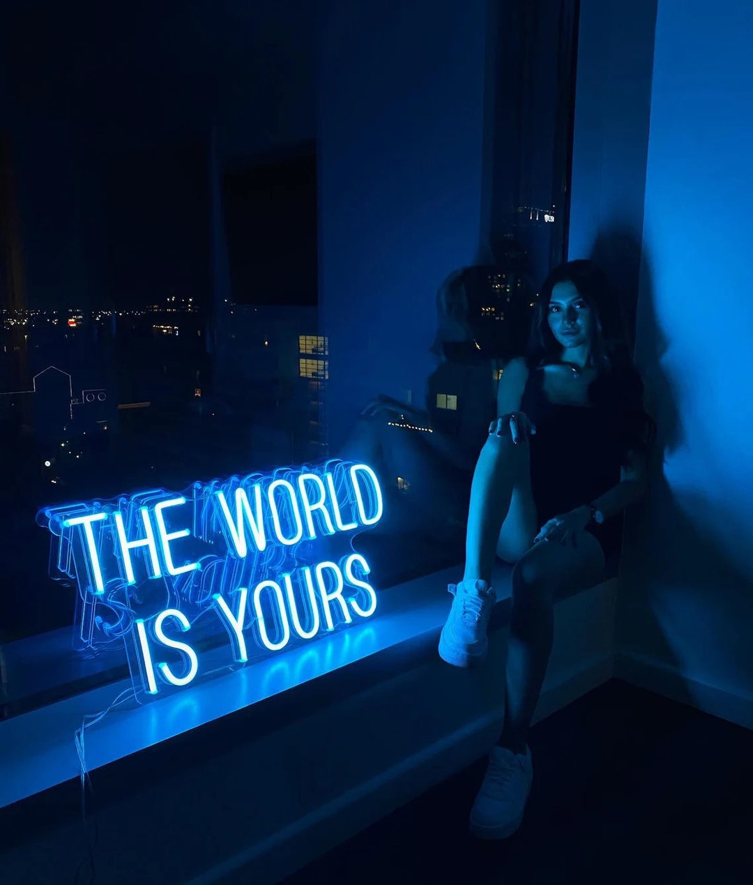 The World Is Yours Neon Sign Neon Sign Bedroom Home Room Etsy 日本
