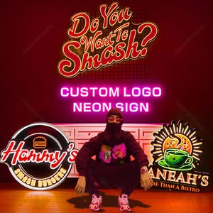 Business Neon Sign, Custom Neon Sign, Custom Logo Neon Sign, Custom Company Logo Sign, Neon Sign for Business，Hair Studio Sign,Bar Sign