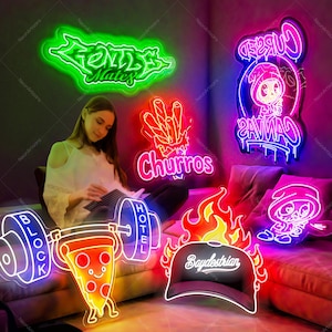 Custom Logo Neon Sign,Neon Sign,Unique Hand Crafted Led Neon Sign,Business Logo Sign,Events Decor Neon Wall ,Custom Shop Sign,Neon UV Logo