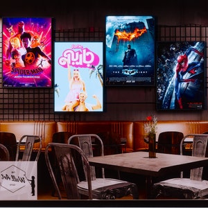 Caja de luz ultradelgada, cajas de luz LED para publicidad en tableros de menú, pantalla de pared, cajas de luz con retroiluminación LED, caja de luz LED para carteles publicitarios de películas